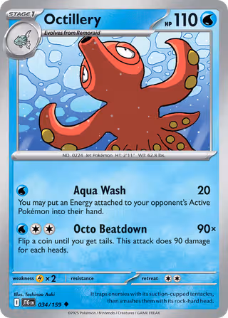 Octillery 34/159 Pokemon card