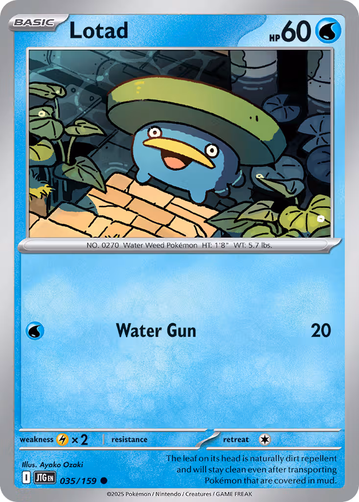 Lotad 35/159 Pokemon card