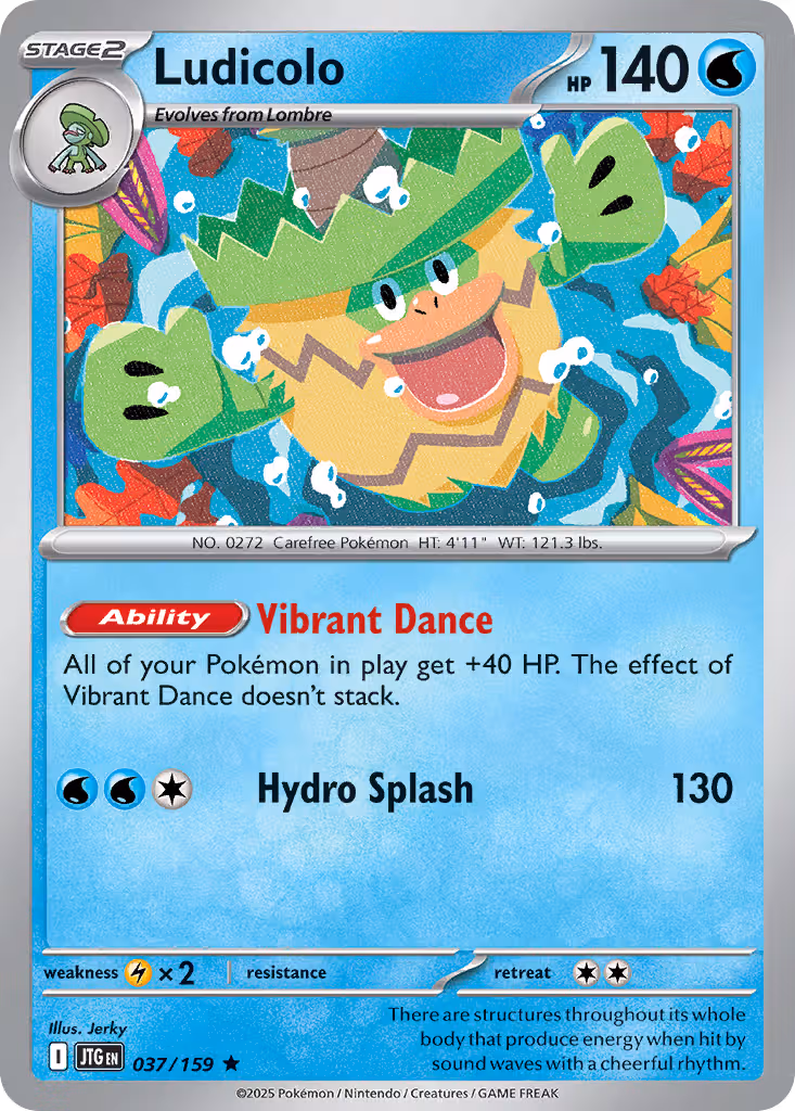 Ludicolo 37/159 Pokemon card