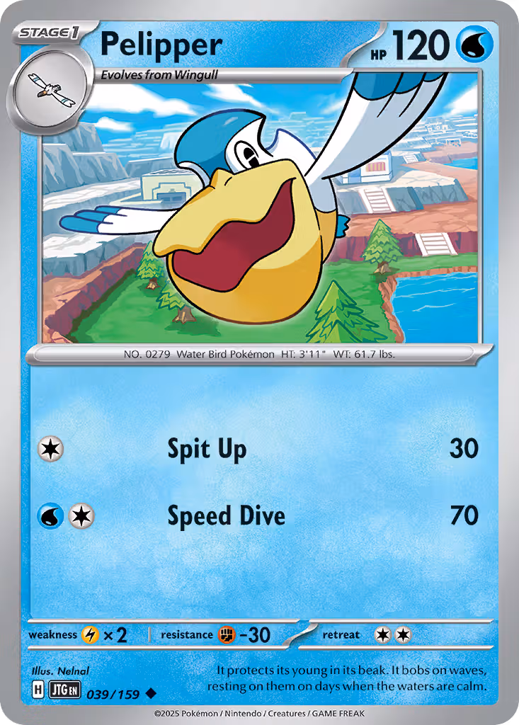 Pelipper 39/159 Pokemon card