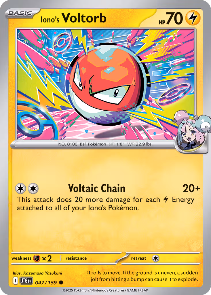 Iono's Voltorb 47/159 Pokemon card