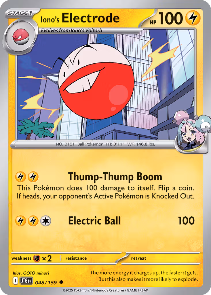 Iono's Electrode 48/159 Pokemon card