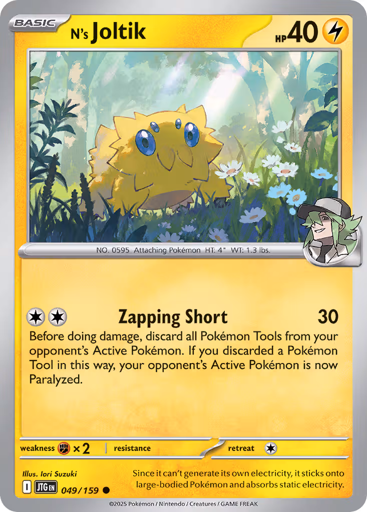 N's Joltik 49/159 Pokemon card