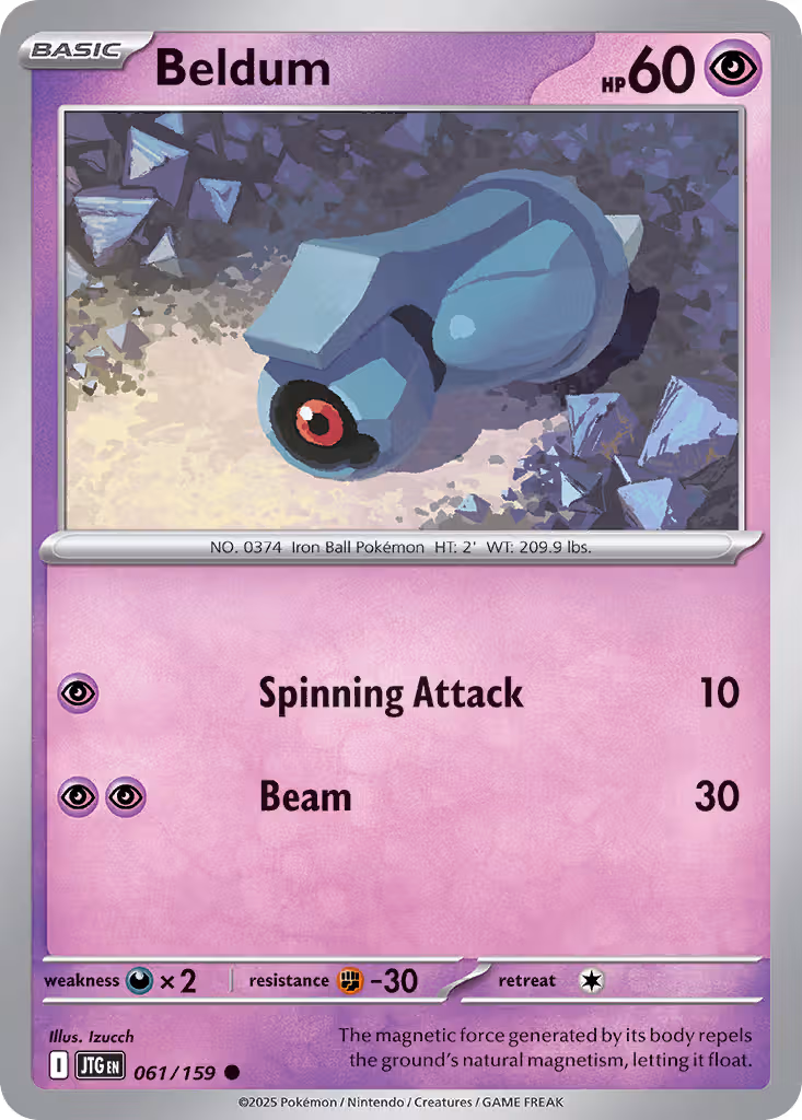 Beldum 61/159 Pokemon card