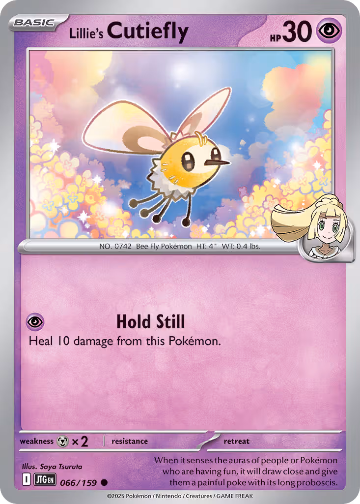 Lillie's Cutiefly 66/159 Pokemon card