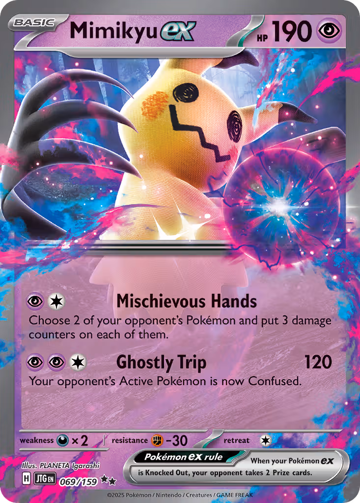 Mimikyu ex 69/159 Pokemon card