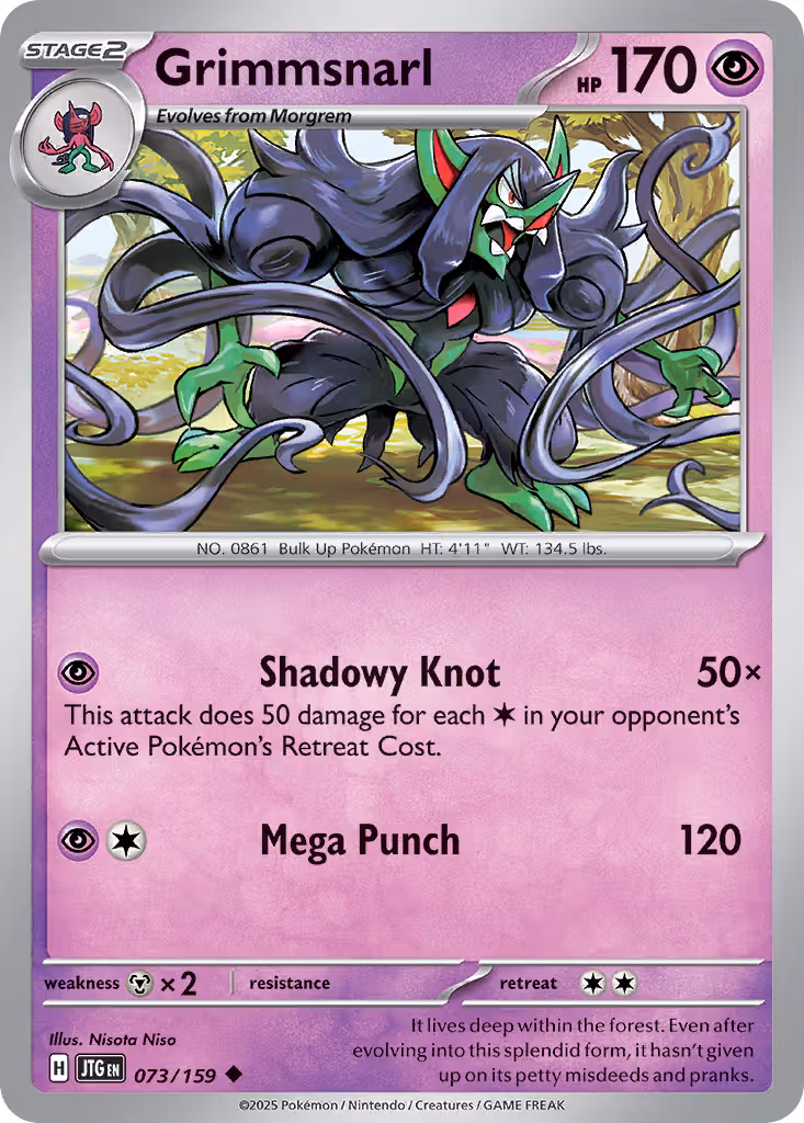 Grimmsnarl 73/159 Pokemon card