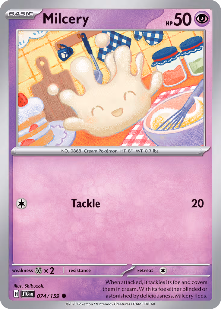 Milcery 74/159 Pokemon card