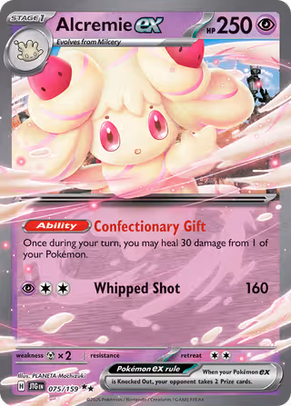 Alcremie ex 75/159 Pokemon card