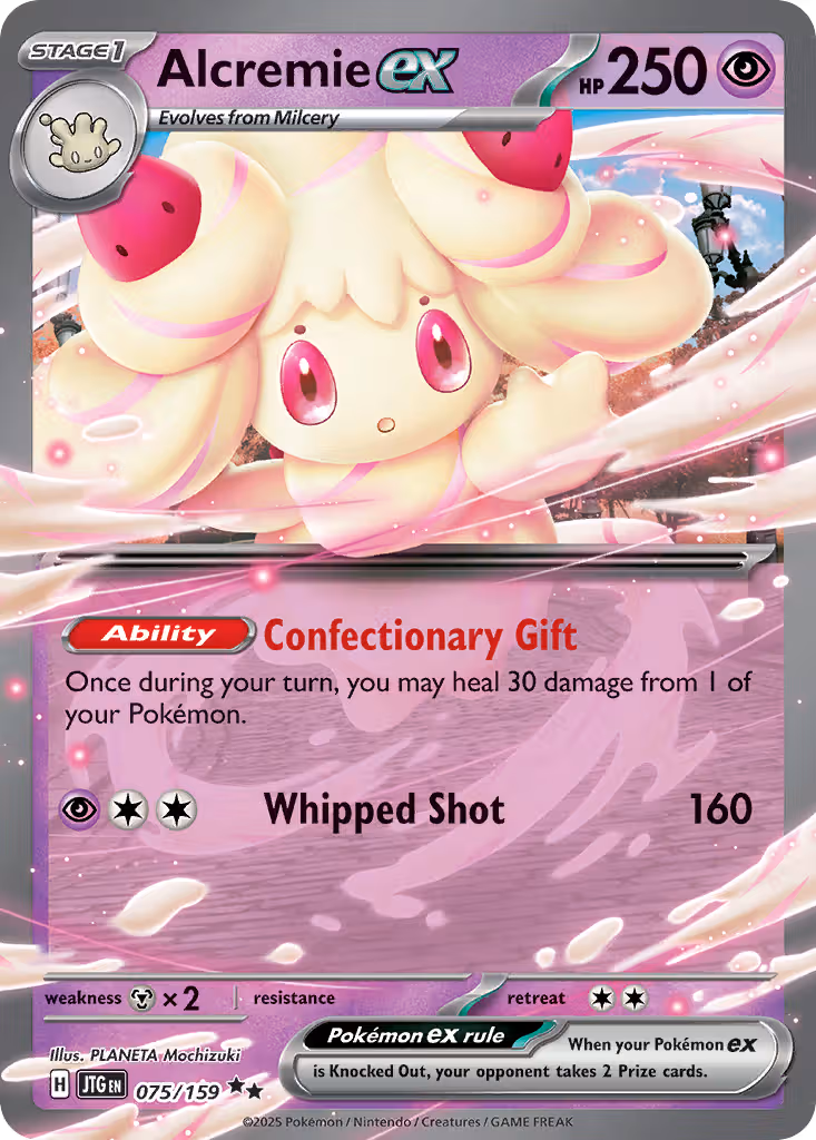 Alcremie ex 75/159 Pokemon card
