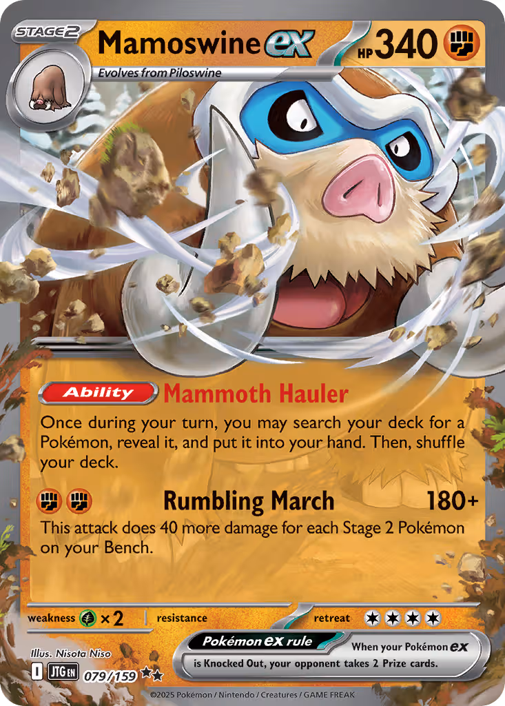 Mamoswine ex 79/159 Pokemon card