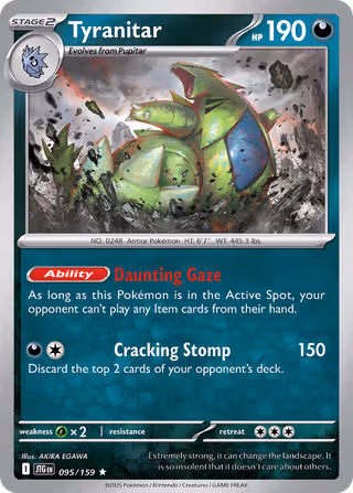 Tyranitar 95/159 Pokemon card