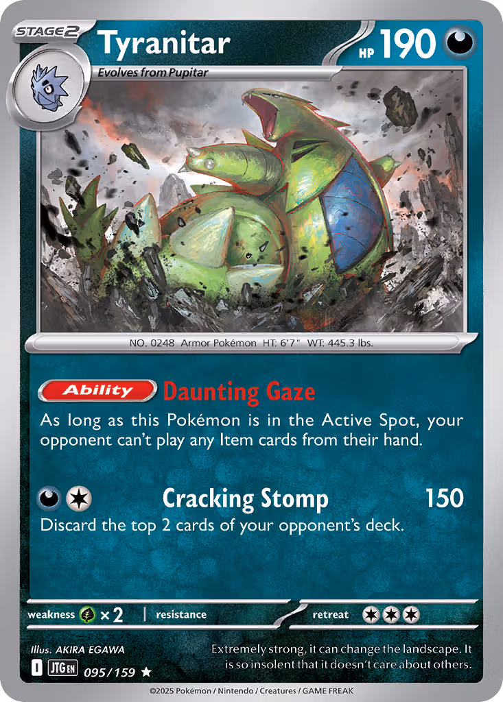 Tyranitar 95/159 Pokemon card