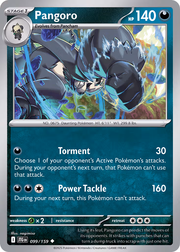 Pangoro 99/159 Pokemon card