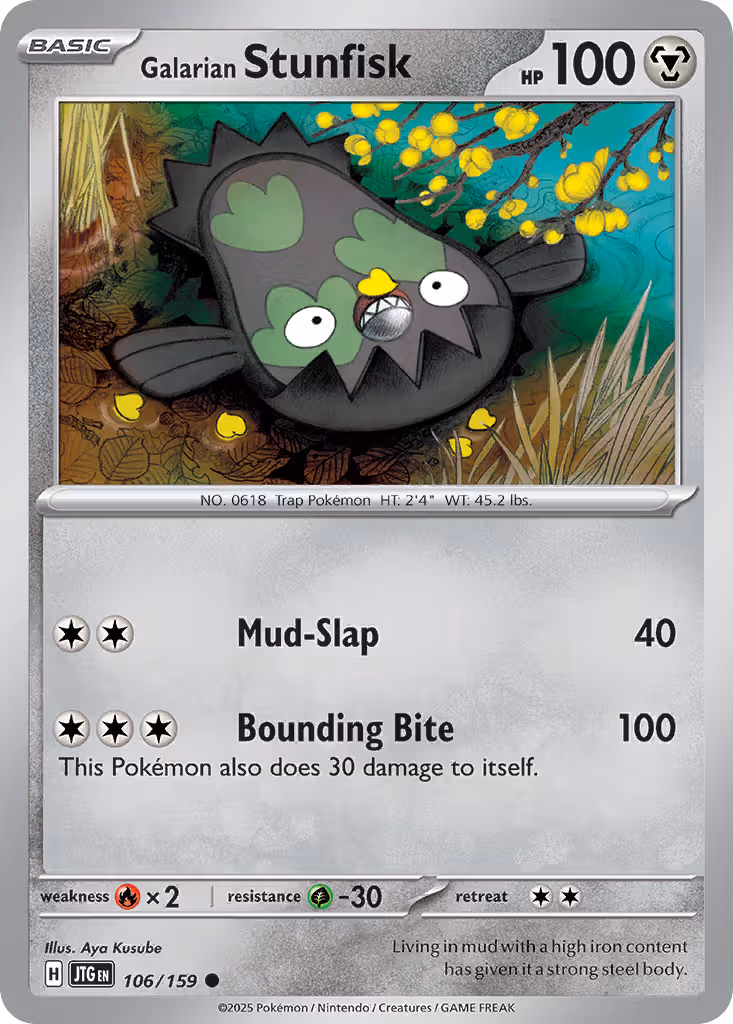 Galarian Stunfisk 106/159 Pokemon card