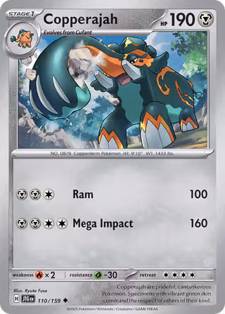 Copperajah 110/159 Pokemon card
