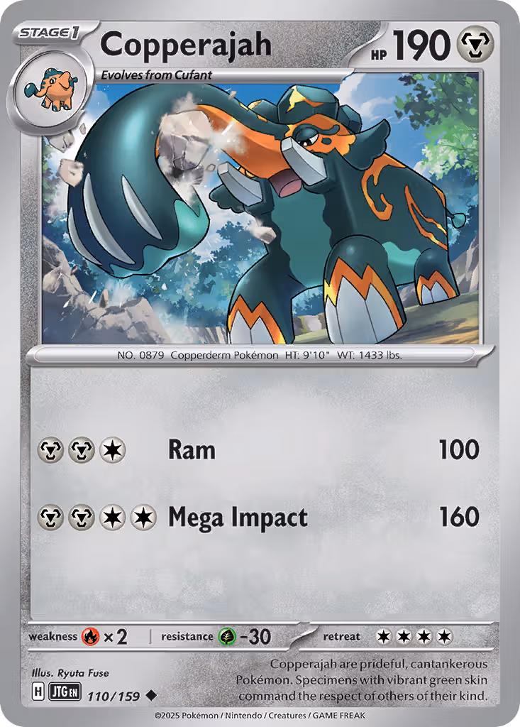 Copperajah 110/159 Pokemon card