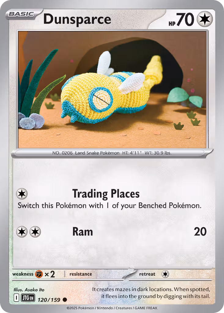 Dunsparce 120/159 Pokemon card