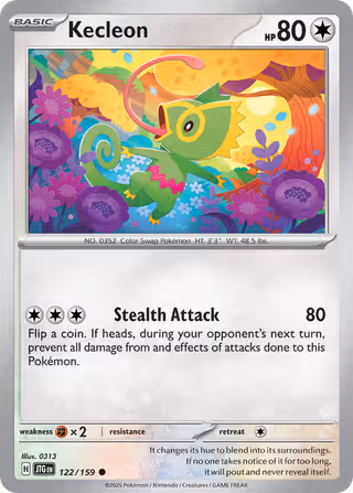 Kecleon 122/159 Pokemon card