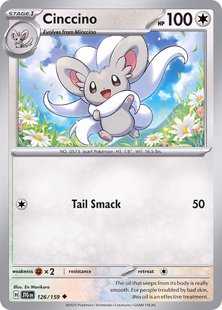 Cinccino 126/159 Pokemon card