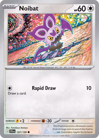 Noibat 127/159 Pokemon card