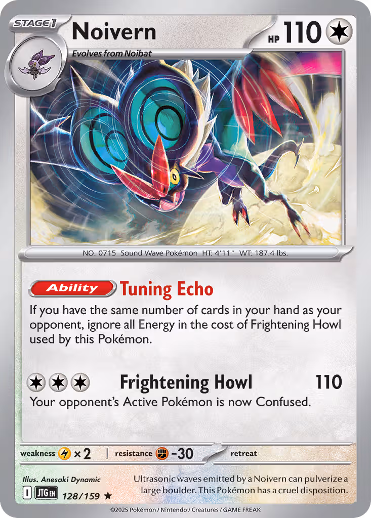 Noivern 128/159 Pokemon card