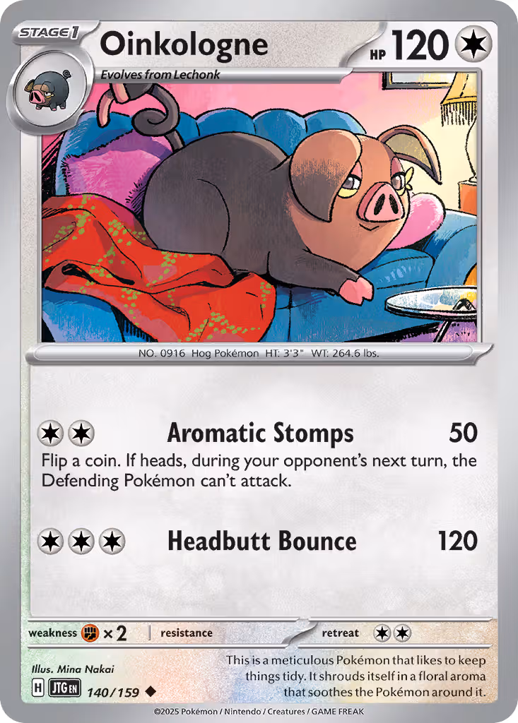 Oinkologne 140/159 Pokemon card