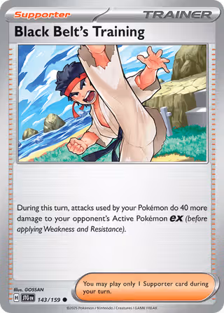 Black Belt's Training 143/159 Pokemon card