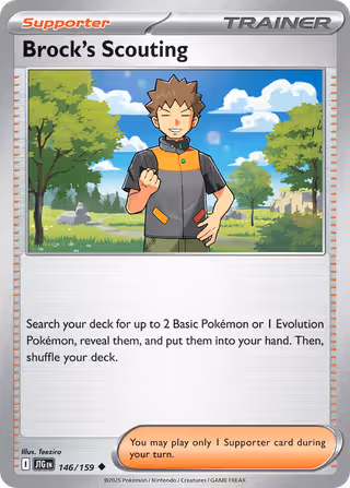 Brock's Scouting 146/159 Pokemon card