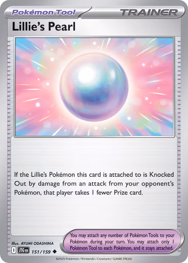 Lillie's Pearl 151/159 Pokemon card