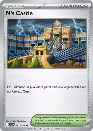 N's Castle 152/159 Pokemon card