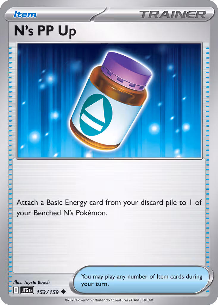 N's PP Up 153/159 Pokemon card