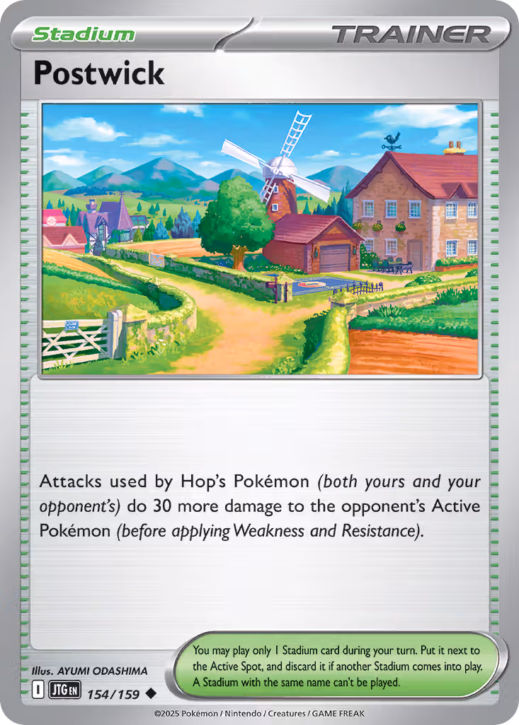Postwick 154/159 Pokemon card