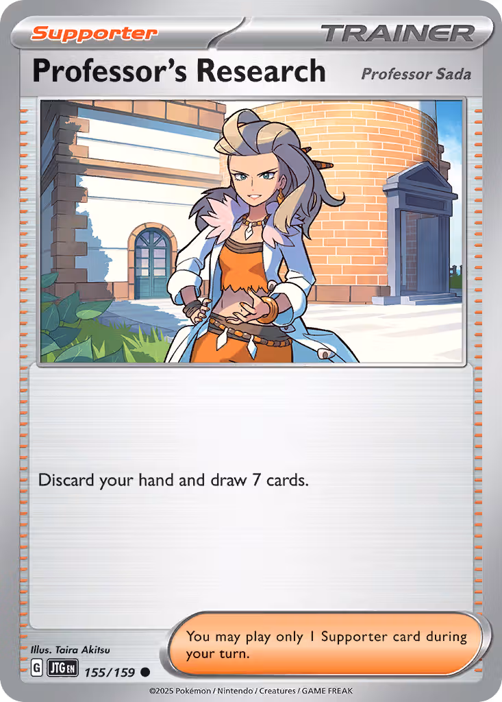 Professor's Research 155/159 Pokemon card