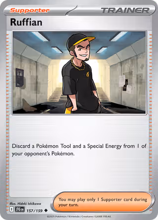 Ruffian 157/159 Pokemon card
