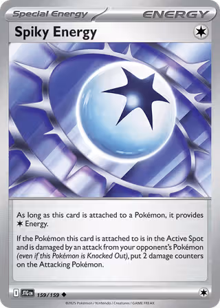 Spiky Energy 159/159 Pokemon card