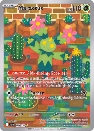 Maractus 160/159 Pokemon card