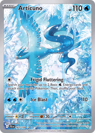Articuno 161/159 Pokemon card