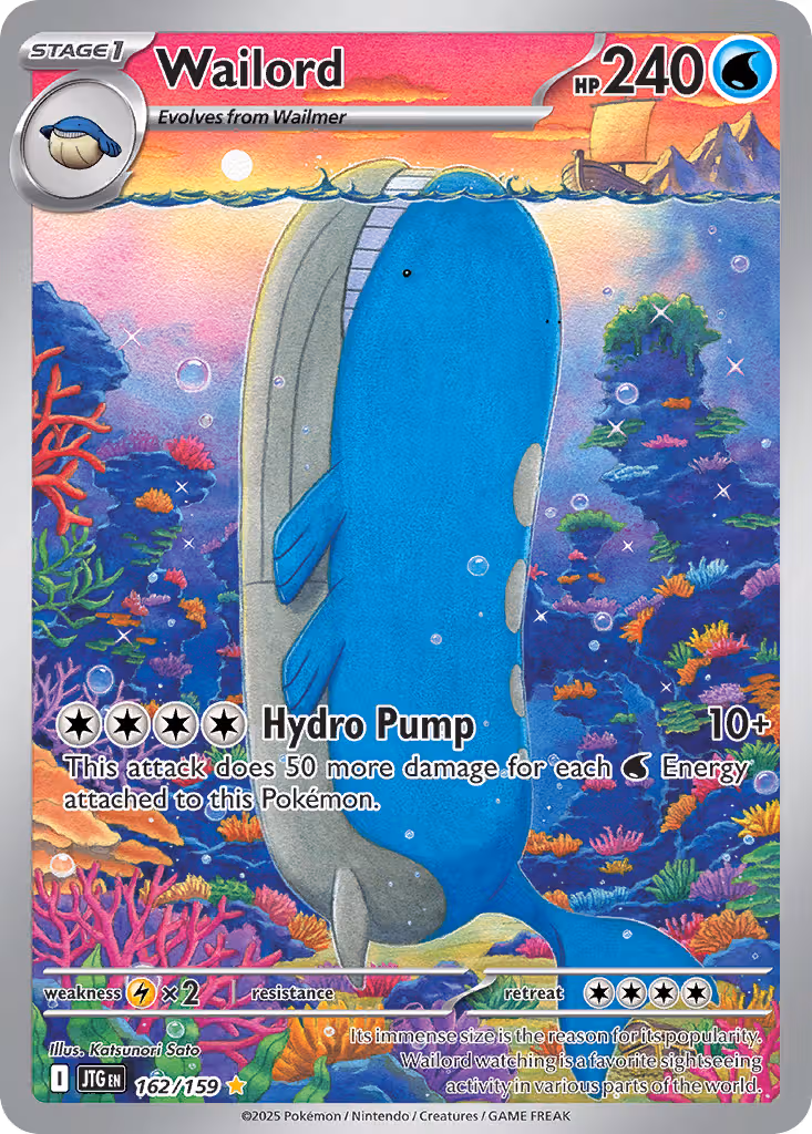 Wailord 162/159 Pokemon card