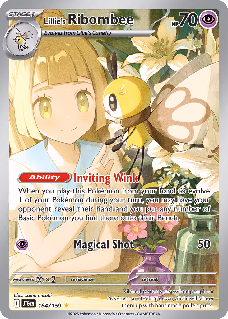 Lillie's Ribombee 164/159 Pokemon card