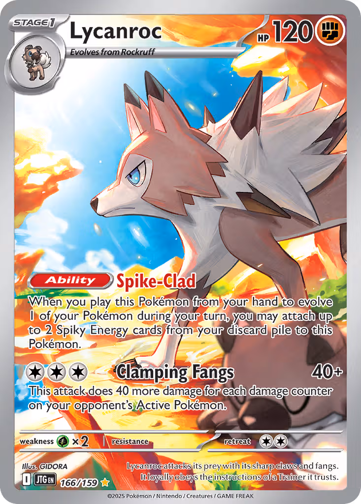 Lycanroc 166/159 Pokemon card