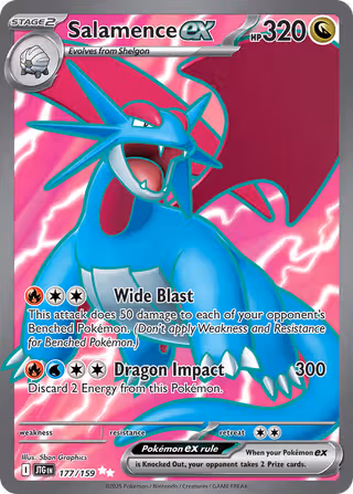 Salamence ex 177/159 Pokemon card