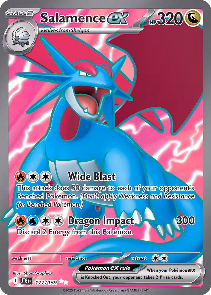 Salamence ex 177/159 Pokemon card
