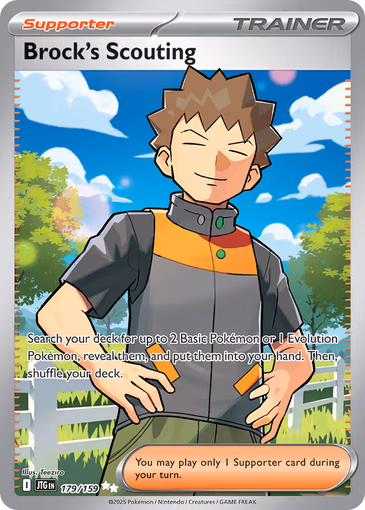 Brock's Scouting 179/159 Pokemon card