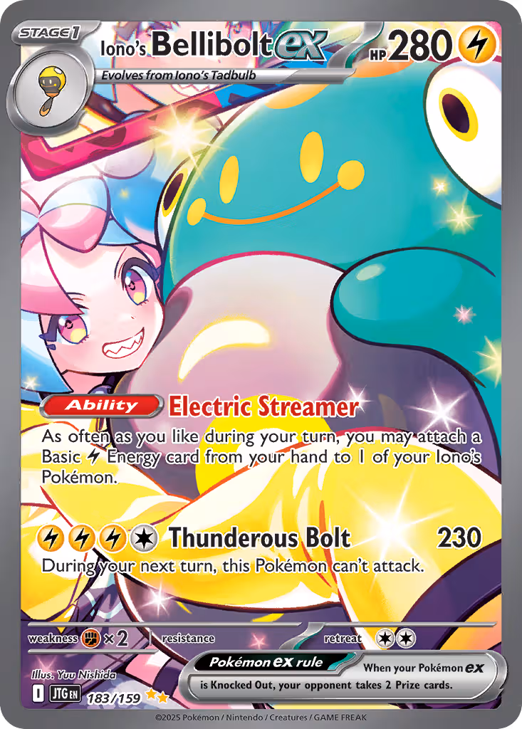 Iono's Bellibolt ex 183/159 Pokemon card