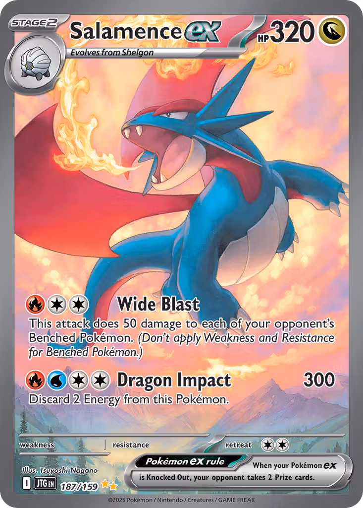 Salamence ex 187/159 Pokemon card
