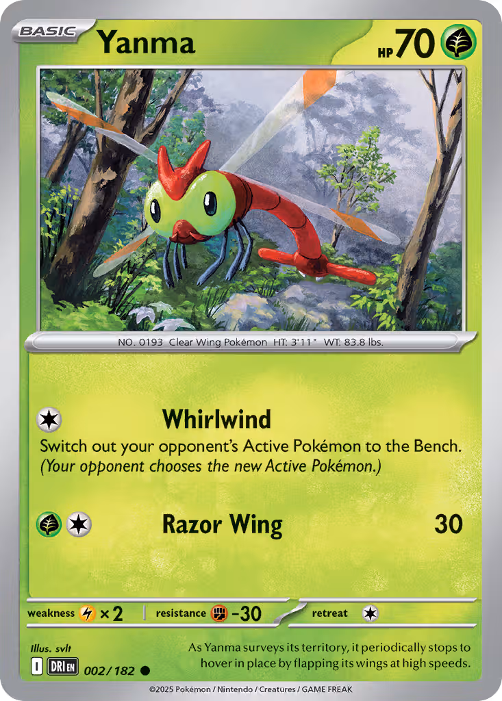 Yanma 2/182 Pokemon card