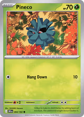 Pineco 4/182 Pokemon card
