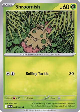 Shroomish 5/182 Pokemon card