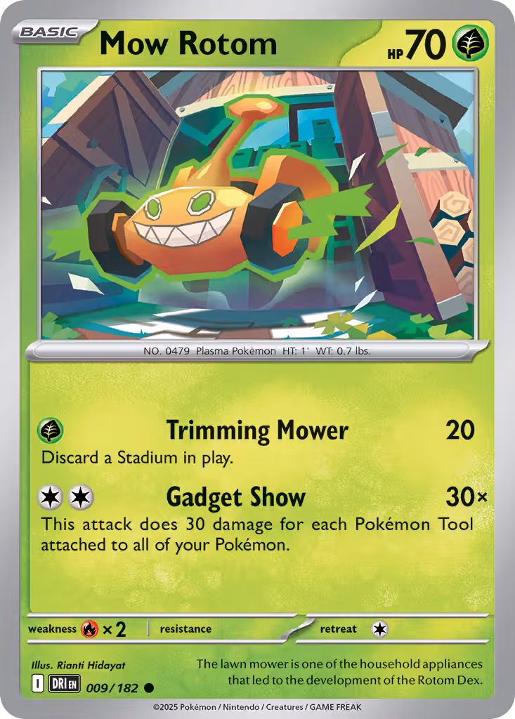 Mow Rotom 9/182 Pokemon card